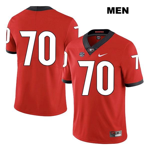 Georgia Bulldogs Men's Warren McClendon #70 NCAA No Name Legend Authentic Red Nike Stitched College Football Jersey VTJ4156ZO